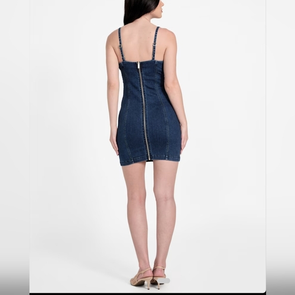 Eco Bailee Chain Denim Dress - Picture 2 of 4